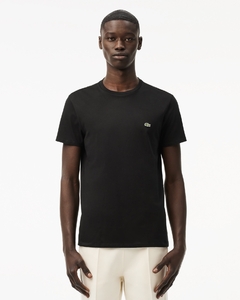 CAMISETA LACOSTE REGULAR FIT ALGODÃO PIMA PRETO