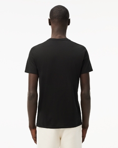 CAMISETA LACOSTE REGULAR FIT ALGODÃO PIMA PRETO na internet