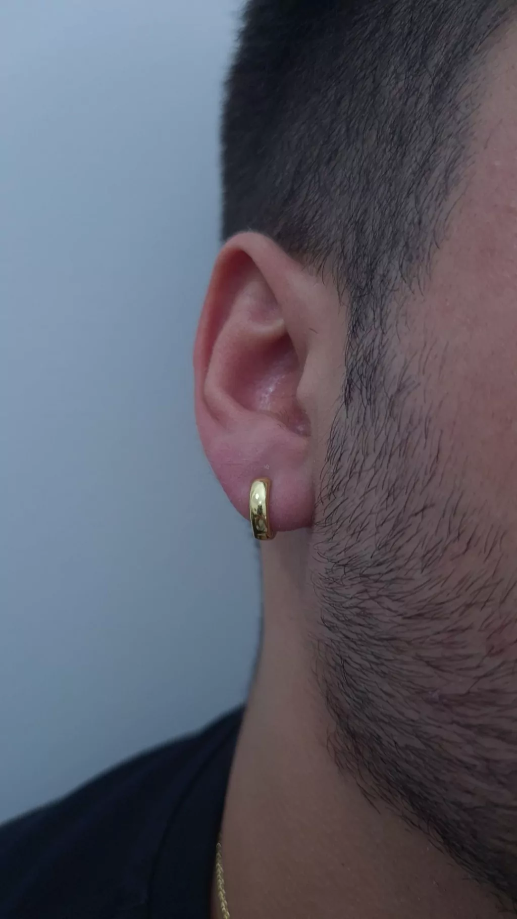 Brinco Argola Liso (1,9g) (Banho Ouro 18k)