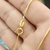Corrente Veneziana 1mm + Cruz Palito (4,2g) (Fecho c/ marcação 18k)