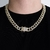 Corrente Cuban 15mm (50cm) Cravejada banhada Ouro 18k - comprar online