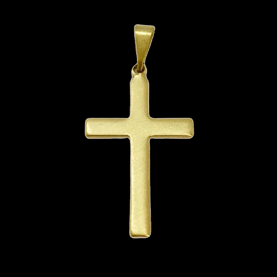 Pingente Crucifixo Chapado Liso