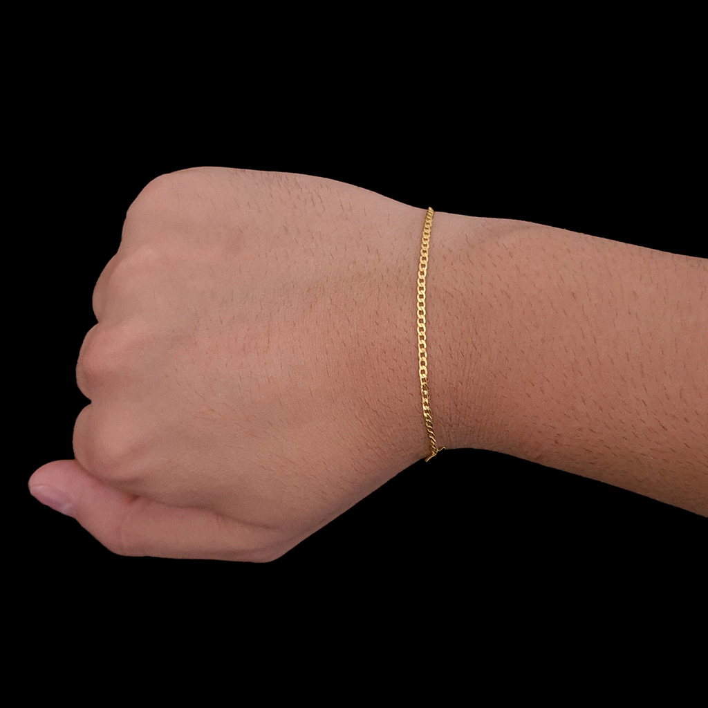 Pulseira Grumet 2mm (Fecho Tradicional c/ marcação 18K)