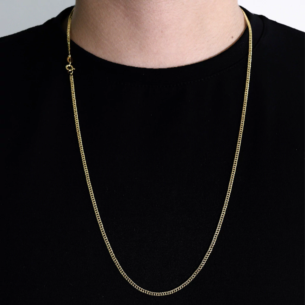 Corrente Grumet Dupla 2,5mm (5,4g) (Fecho Tradicional c/ marcação 18K)