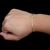 Pulseira Piastrine 2mm (Fecho Tradicional c/ marcação 18K)