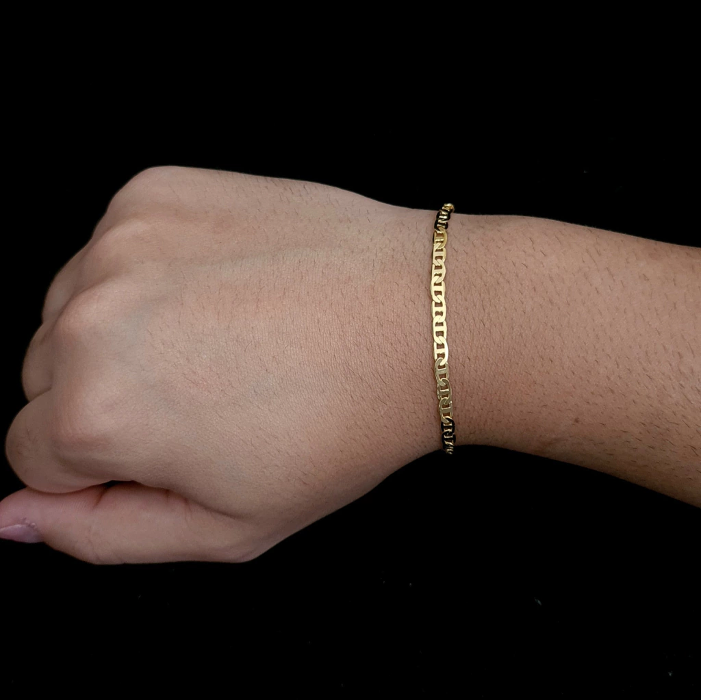 Pulseira Pìastrine 3,5mm (Fecho Canhão)