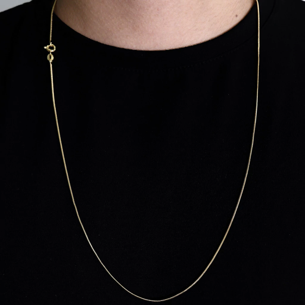 Corrente Rabo de Rato 1,2mm (5,8g) (Fecho Tradicional c/ marcação 18K)