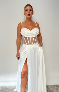 Vestido Belle Max Falda Ancha Novia