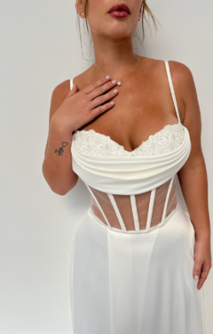 Vestido Belle Max Falda Ancha Novia - comprar online
