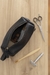 Neceser de cuero full grain curtido vegetal, negro. Con gran capacidad