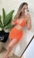 Saia Franzida Laranja - comprar online