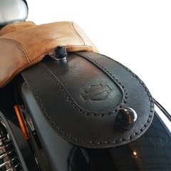 Harley Davidson Fender Bib Cubre guardabarro de cuero - Don Tomasello