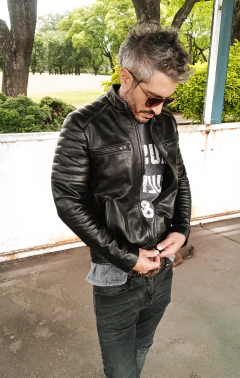 Grey Man - Campera de Cuero Napón on internet
