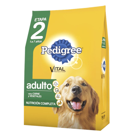 PEDIGREE PERROS ADULTOS CARNE Y VEGETALES