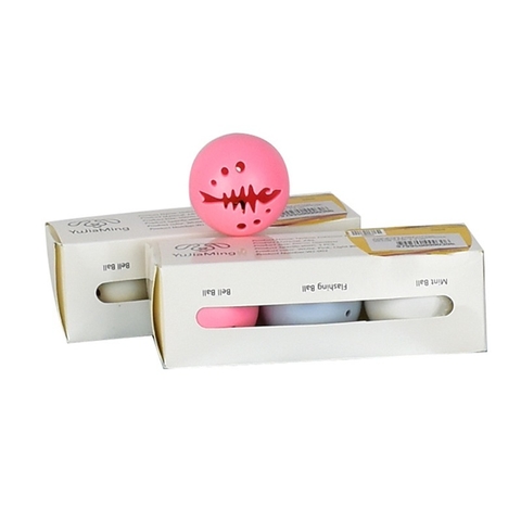 SET DE PELOTAS X 3 LUMINOSA CON CASCABEL Y SILENCIOSA