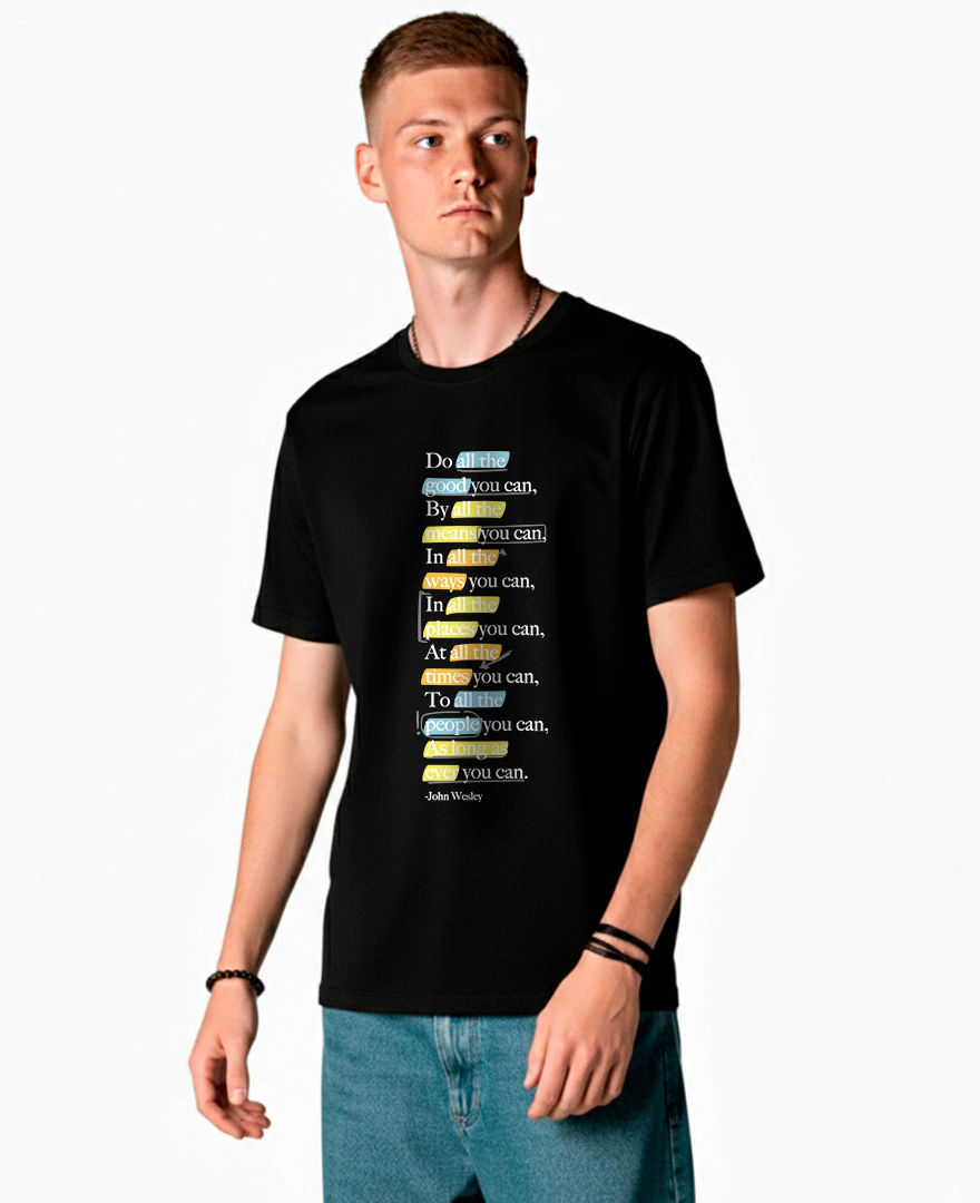 Camiseta John Wesley - Faça todo o bem que puder