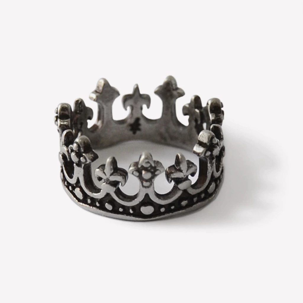 ANEL KINGS & QUEENS - Níquel Envelhecido