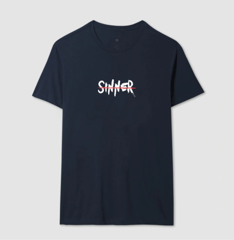 Camiseta Sinner - Sem pecado - loja online