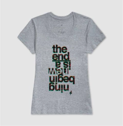 Camiseta O fim e um novo comeco - loja online