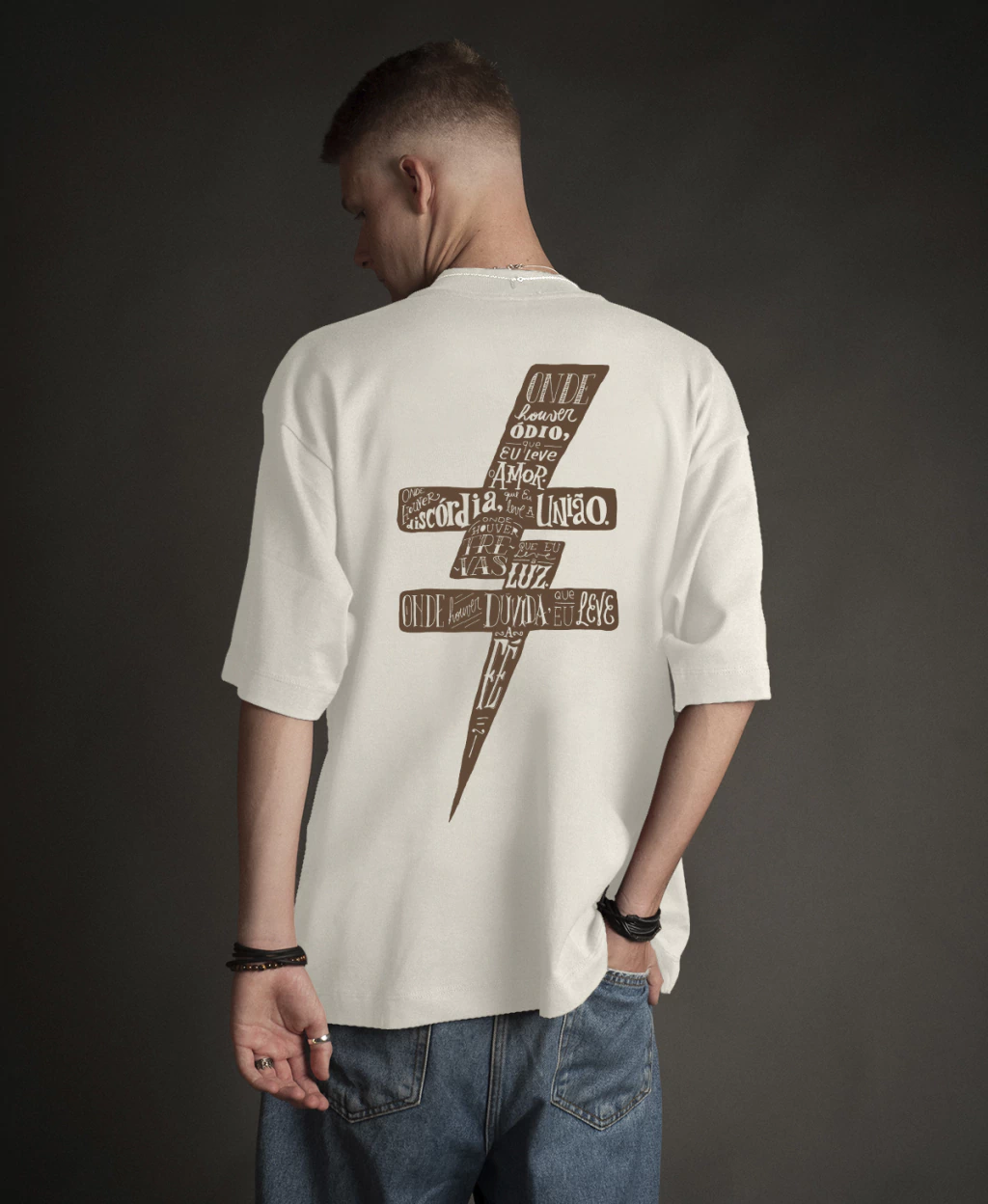 OVERSIZED WAD AMOR UNIAO LUZ E FE