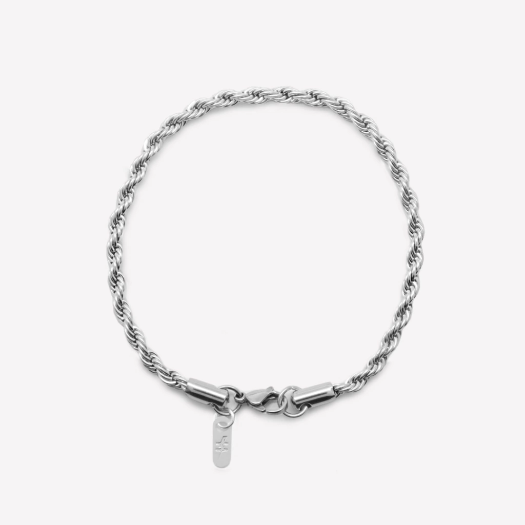 PULSEIRA WAD EM AÇO CORDÃO BAHIANO 4mm