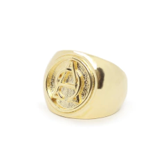 ANEL ALPHA & ÔMEGA - Ouro 18K