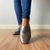 Mocassim Couro Metalizado Onix - comprar online