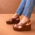 Sandália Flatform Couro Caramelo - comprar online