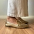 Mocassim Couro Ouro Light