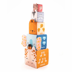 Cubos Soft Apilables *Afrika* (Set x 5 bloques)