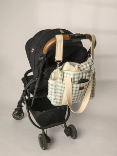 Bolso para Cochecito *Vichy Verde* - Coco House Kids