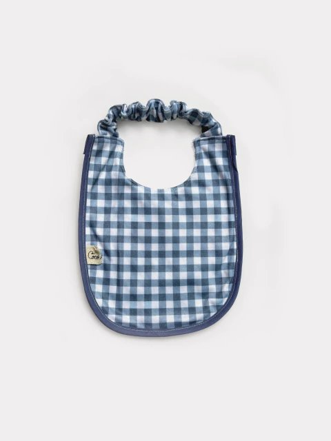 Babero Elástico *Vichy Azul* - comprar online
