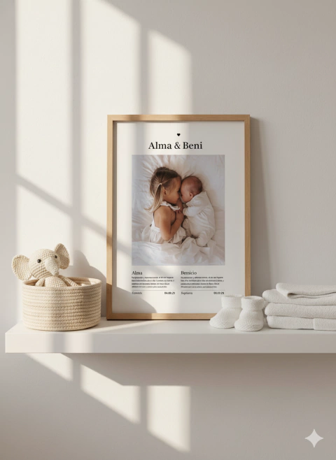 Cuadro Personalizado ~ Hermanitos *Con foto* - comprar online