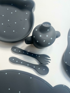 Set Alimentación Silicona (7 piezas) *Gris Estrellas* - comprar online