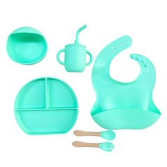 Set Alimentación Silicona (6 piezas) *Menta*