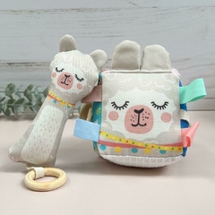 Set Regalo +3 Meses *ALPACA* (Cubo Sensorial + Bastón)