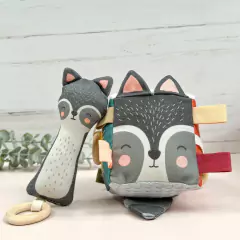 Set Regalo +3 Meses *MAPACHE* (Cubo Sensorial + Bastón) en internet