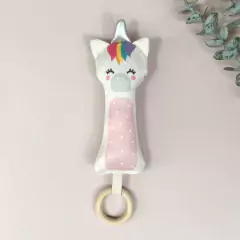 Set Regalo +3 Meses *UNICORNIO* (Cubo Sensorial + Bastón) - Coco House Kids