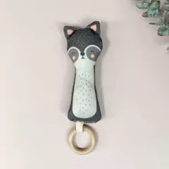 Set Regalo +3 Meses *MAPACHE* (Cubo Sensorial + Bastón) - Coco House Kids