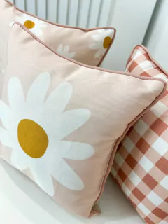 Trío Almohadones Margaritas (28x28) en internet