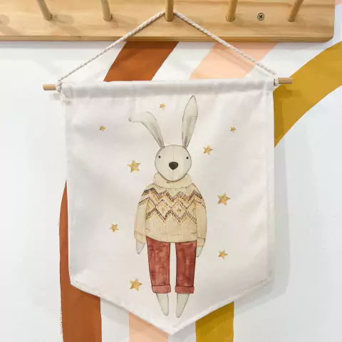 Banderín decorativo *Conejo Estrellitas*
