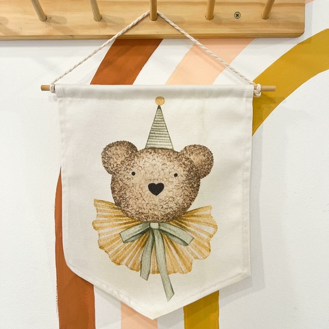 Banderín decorativo *Oso Bonete Retrato*
