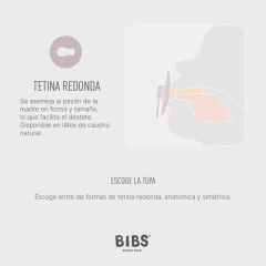 Imagen de Chupete BIBS Individual - Blush (Talle 1 y 2)