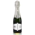 Garrafa de espumante Baby Chandon Riche Demi-Sec de 187ml com rótulo branco e detalhes prateados