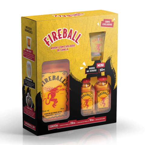 Kit Fireball + 2 Miniatura +1 Copo Shot
