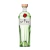 Garrafa de Gin Tanqueray Ten 750ml com design verde translúcido e rótulo branco com detalhes em vermelho