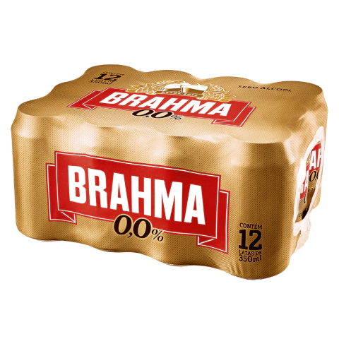 Pack Brahma Zero Álcool 0,0% Lata 350ml - 12 Unidades