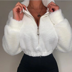 Blusa Cropped Pelinhos cod 0321