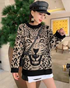 Suéter Estampa de Leopardo Cod 10084 na internet
