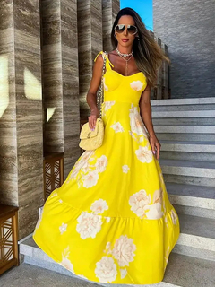 Vestido Longo Amarelo DL 1361